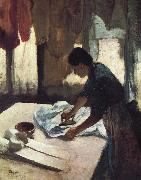 Edgar Degas Repasseus a Contre jour oil on canvas